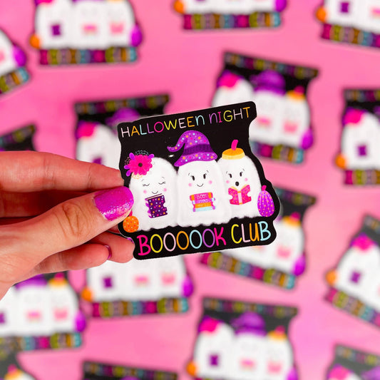 Halloween Night Book Club Vinyl Sticker