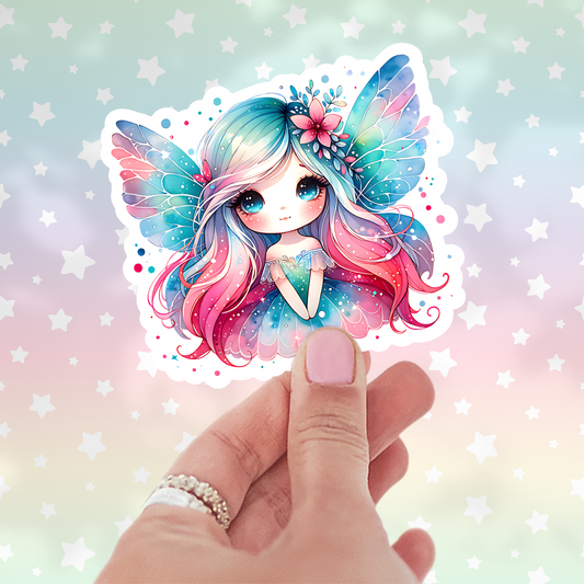 Pink Fairy Vinyl Sticker