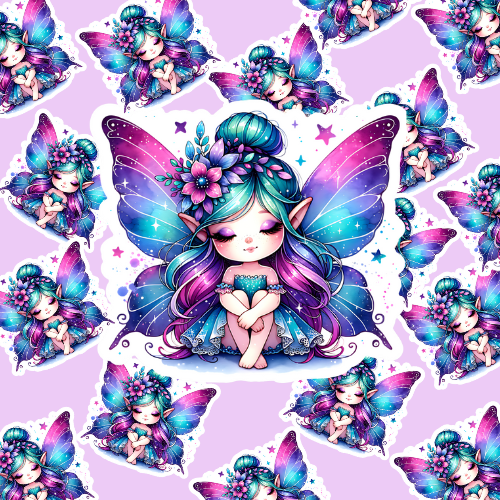 Purple Fairy Vinyl Sticker
