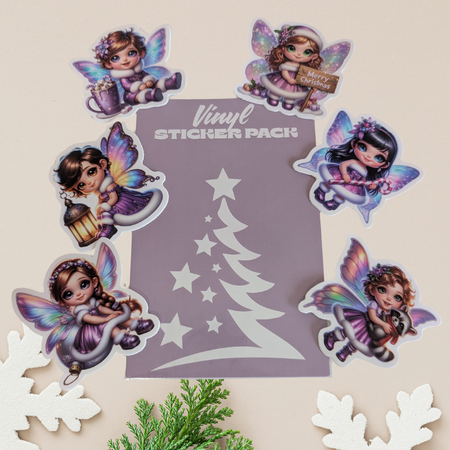 Fairy Holiday Sticker Pack