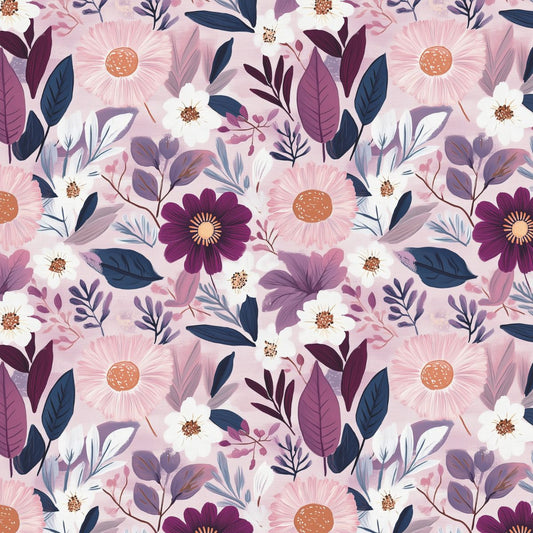 Jeweled Petals - Minky Blanket 