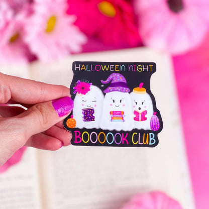Halloween Night Book Club Vinyl Sticker