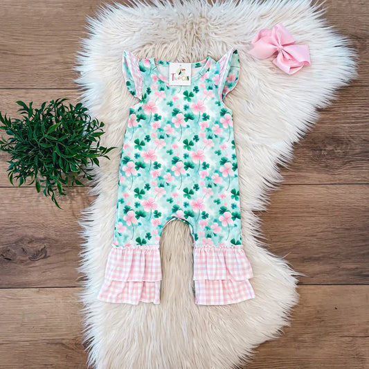 Colorful Clovers Rompers