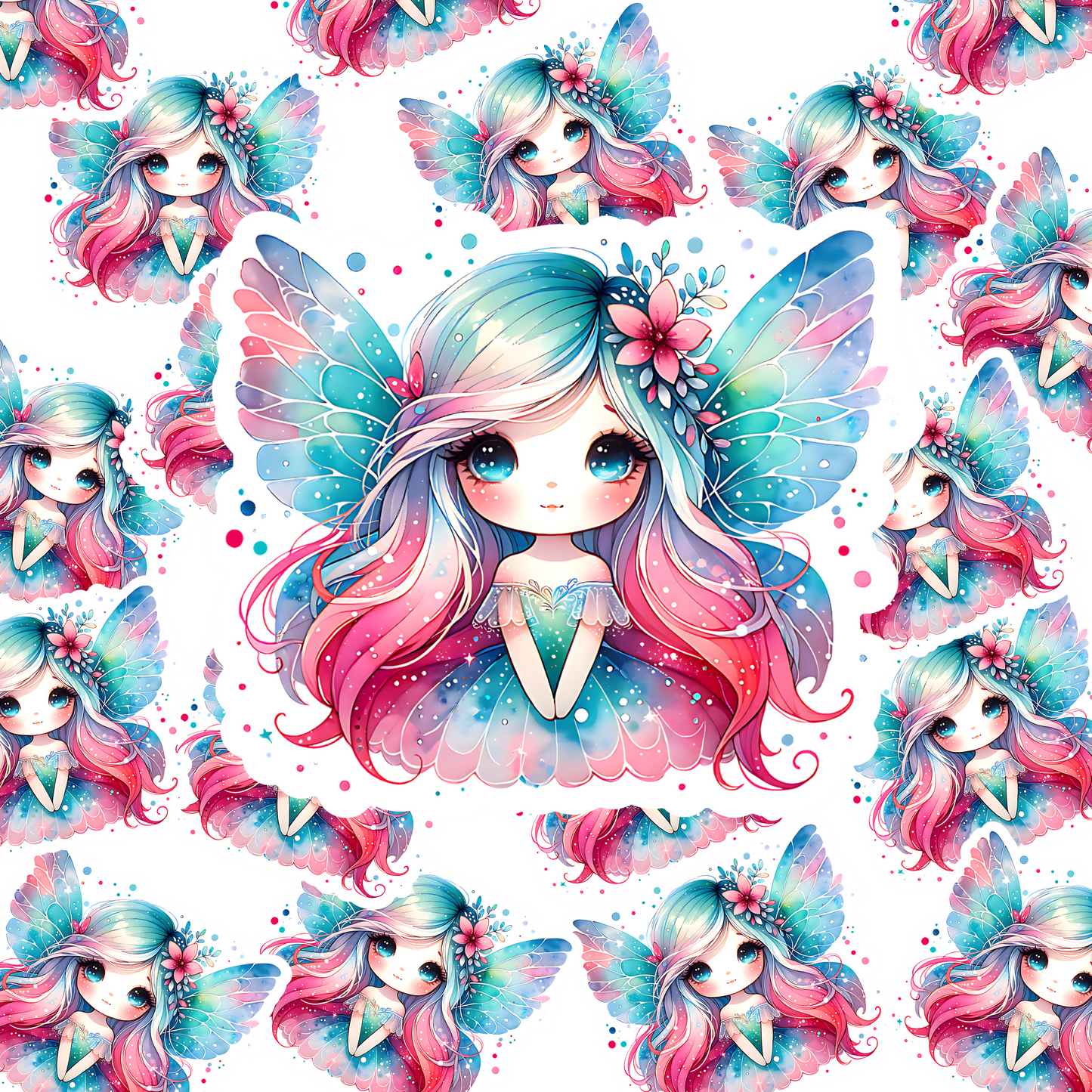 Pink Fairy Vinyl Sticker