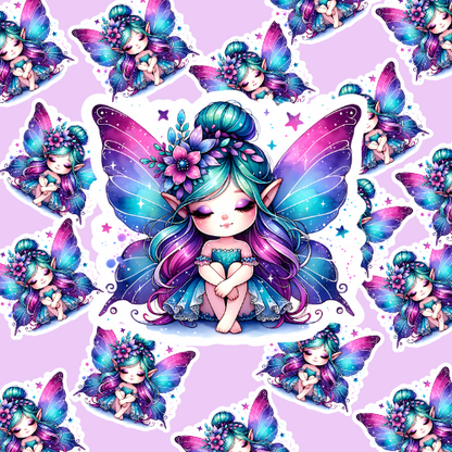 Purple Fairy Vinyl Sticker
