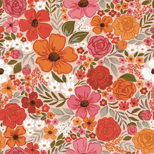 Rosewood Blooms Minky Blanket